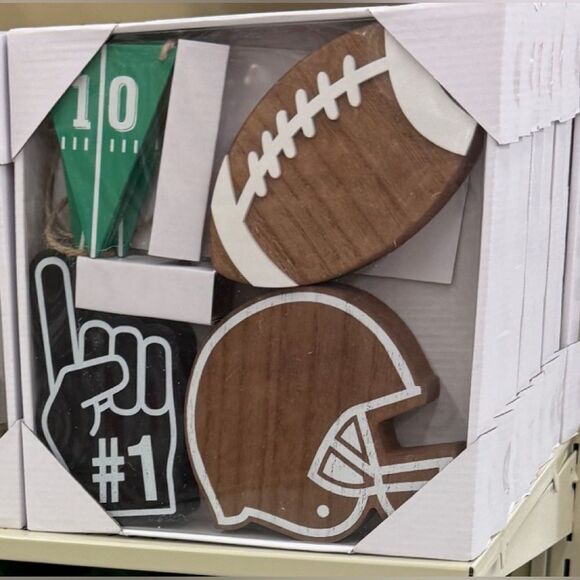 Football Wood Decor - Picture 1 of 3